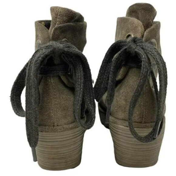 Fly London Yama Slouch Suede Wedge Ankle Boots - Size 7 - Picture 6 of 9